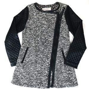 Anthropologie Medium Zip Knit Jacket